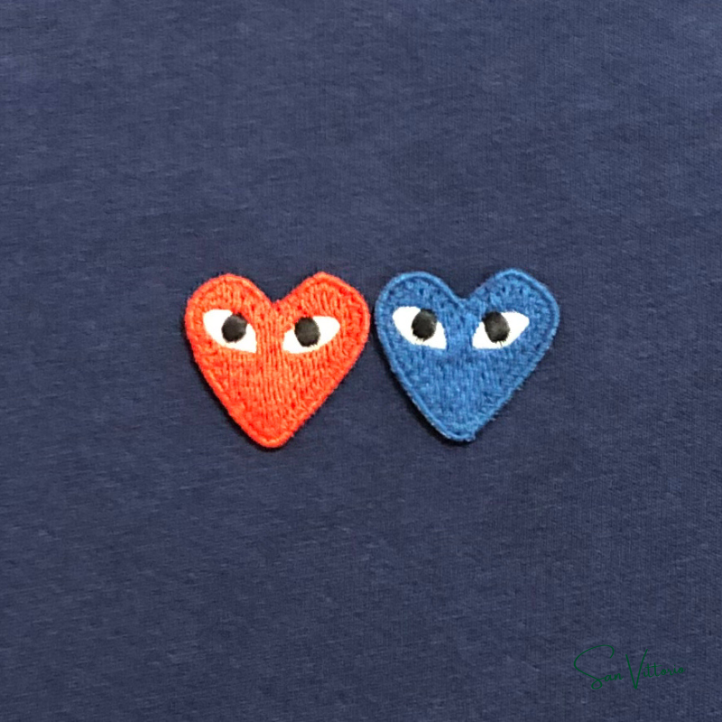 Camiseta "Double Hearts" CDG (Open Box)