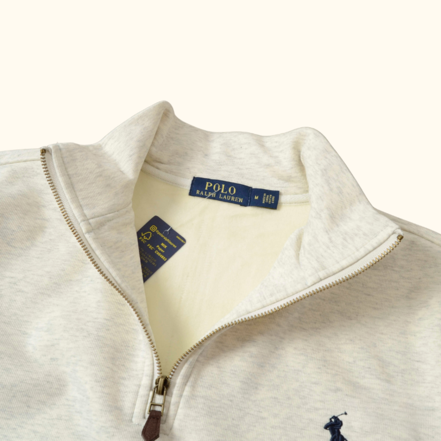 Suéter Quarter Zíper Ralph Lauren