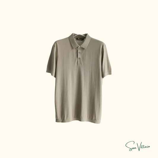 Camisa Polo "Khaki" Loro Piana