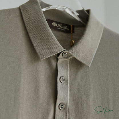 Camisa Polo "Khaki" Loro Piana