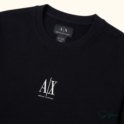 Moletom com Logo Bordado Armani Exchange