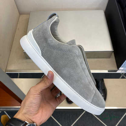 Tênis "Triple Stitch" Zegna Camurça
