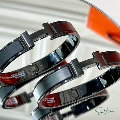 Bracelete "Clic HH So Black" Hermès