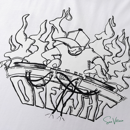 Camiseta "DJ Logo Print" Off-White