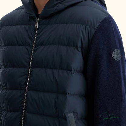 Jaqueta "Cardigan" Híbrido com Capuz Moncler