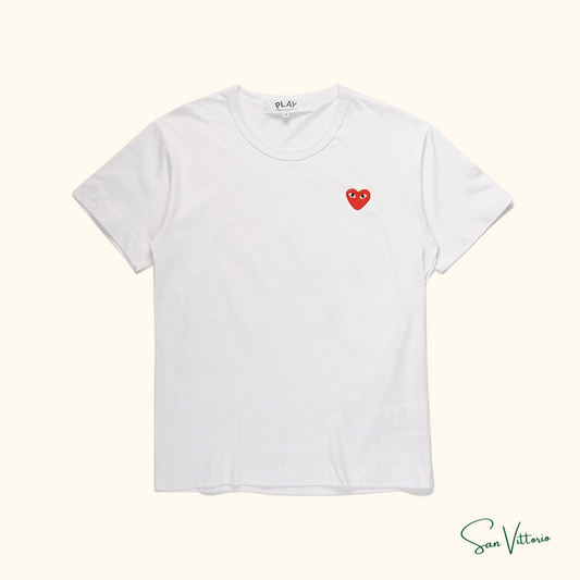 Camiseta "Play Basic" CDG White