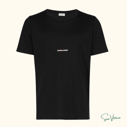 Camiseta Com Estampa De Logo Saint Laurent