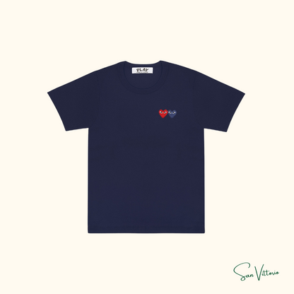 Camiseta "Double Hearts" CDG (Open Box)