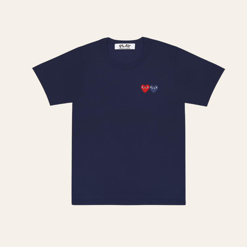 Camiseta "Double Hearts" CDG