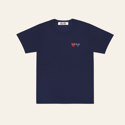 Camiseta "Double Hearts" CDG