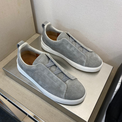 Tênis "Triple Stitch" Zegna Camurça
