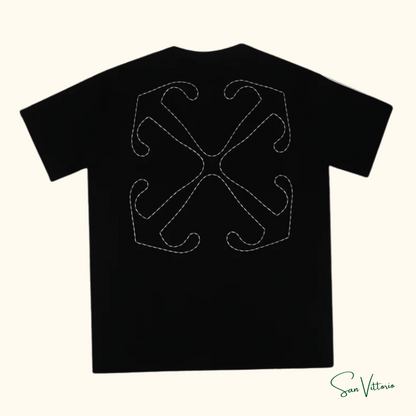 Camiseta "Arrow Stitched" Off-White