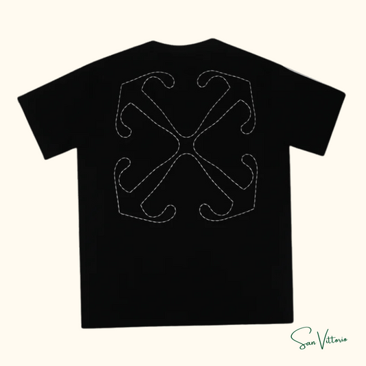 Camiseta "Arrow Stitched" Off-White