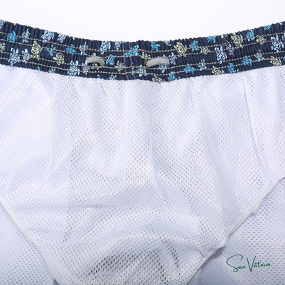 Short "Dark Blue Colorful Mini Turtles" Vilebrequin