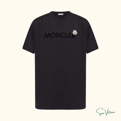 Camiseta "Com Logo Flocado" Moncler