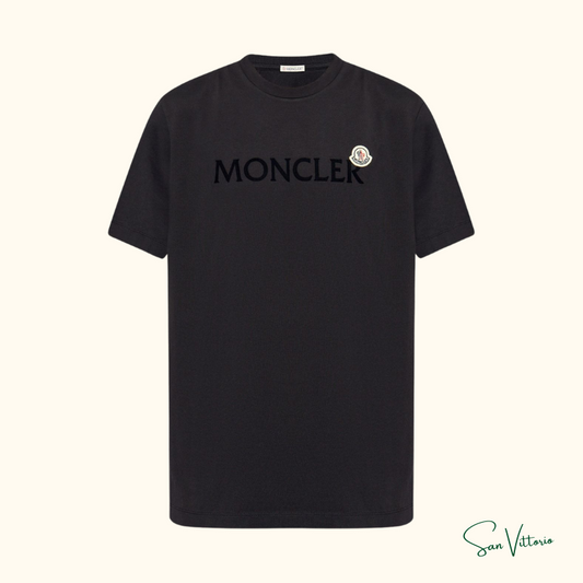 Camiseta "Com Logo Flocado" Moncler