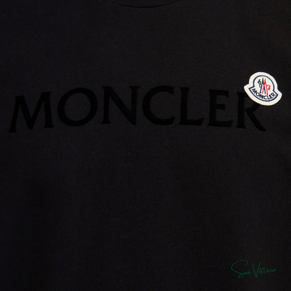 Camiseta "Com Logo Flocado" Moncler