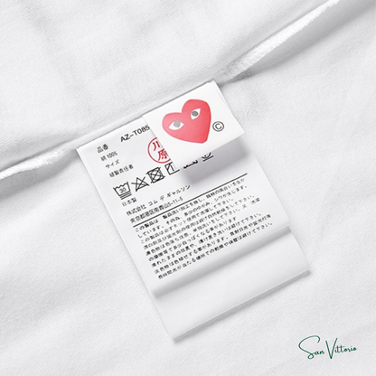 CDG Play Camiseta Com Estampa Gráfica