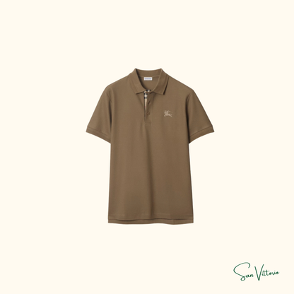 Camisa polo de algodão Burberry