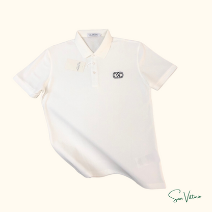 Camiseta Polo Bordada - Valentino