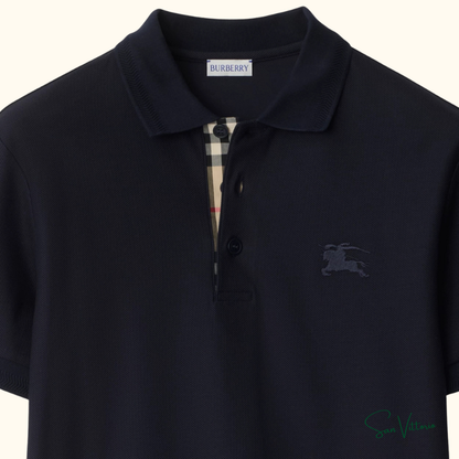 Camisa polo de algodão Burberry