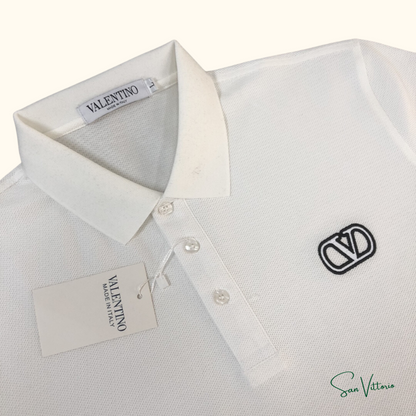 Camiseta Polo Bordada - Valentino
