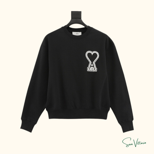 Moletom Heart Logo Tee - Ami Paris