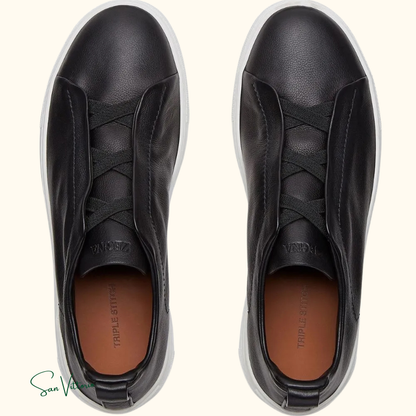 Tênis "Triple Stitch" Zegna Couro