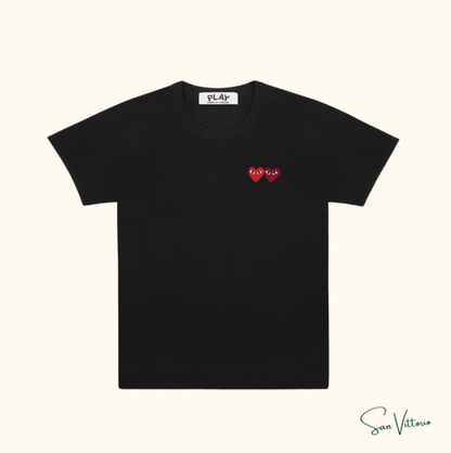 KIT Verão 1! Camiseta "Double Hearts" CDG + Shorts "Micro Poulpes" Vilebrequin
