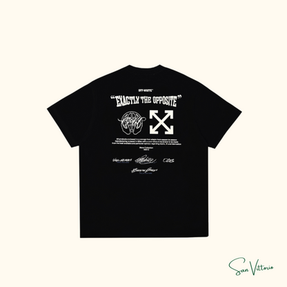 KIT! Camiseta "Opposite" Off-White + Camiseta "Play Basic" CDG Black